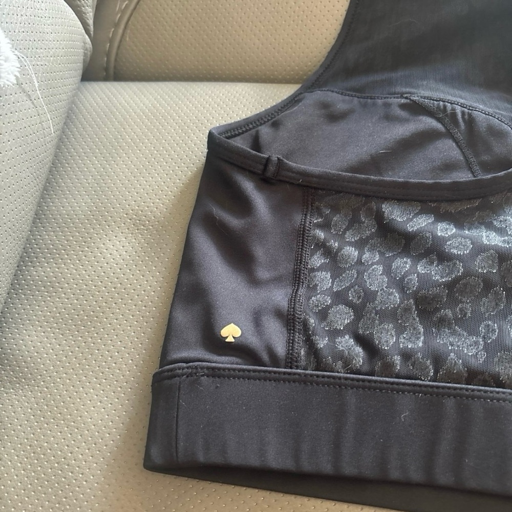 Kate Spade Black Sports Bra with Mesh Detail - Picture 5 of 5